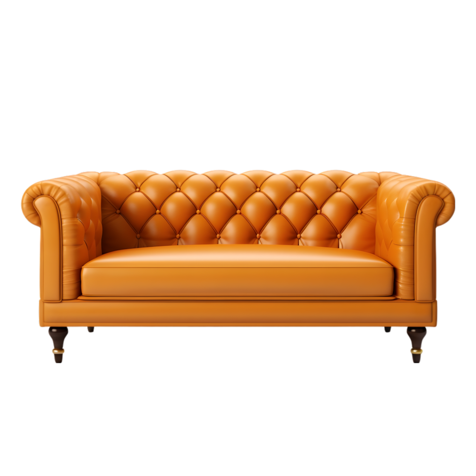 Sofa on a light on transparent background png