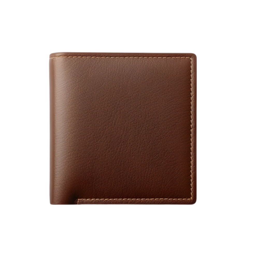 Leather wallet on transparent background png