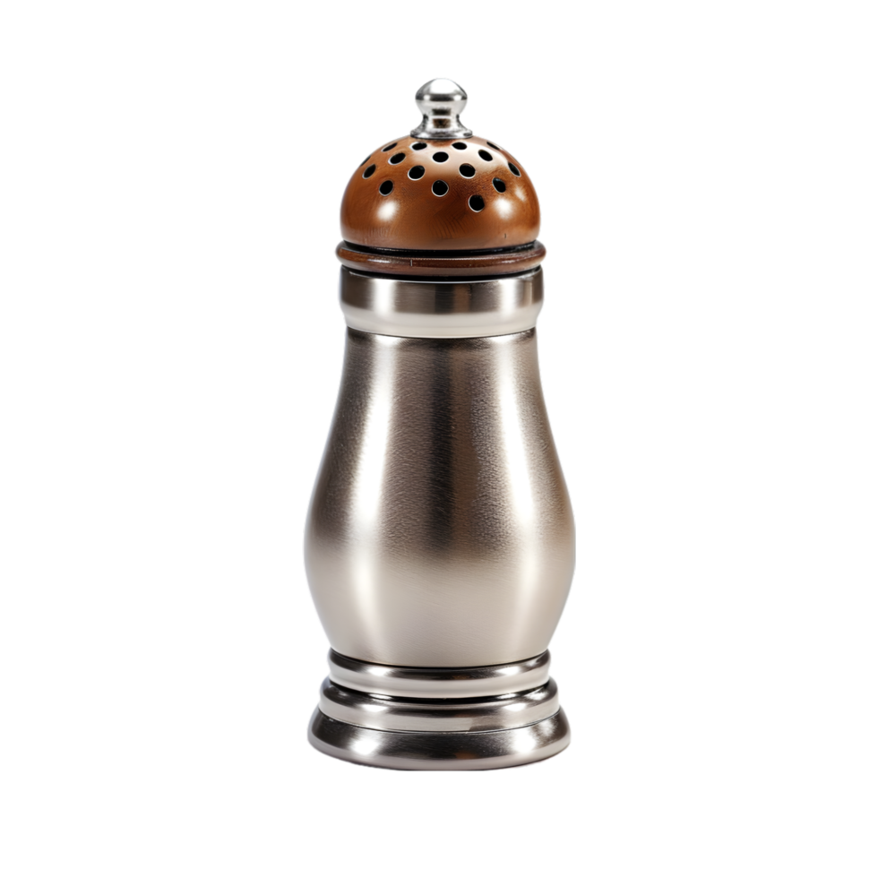 Salt and pepper shaker on transparent background png