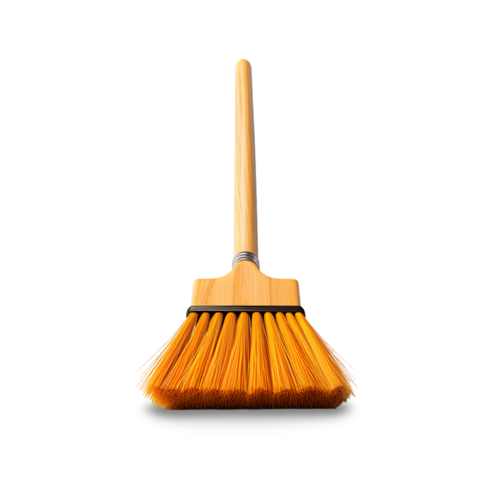 Cleaning brush on transparent background png