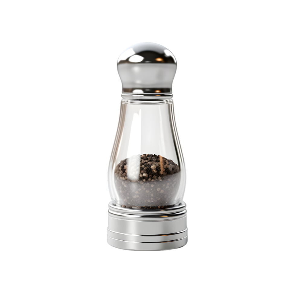 Salt and pepper shaker on transparent background png