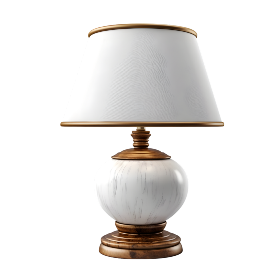 Table lamp on transparent background png