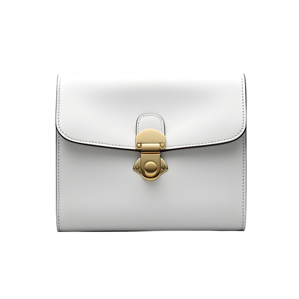leather handbag on transparent background png