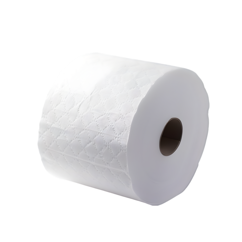 Paper towel roll on transparent background png
