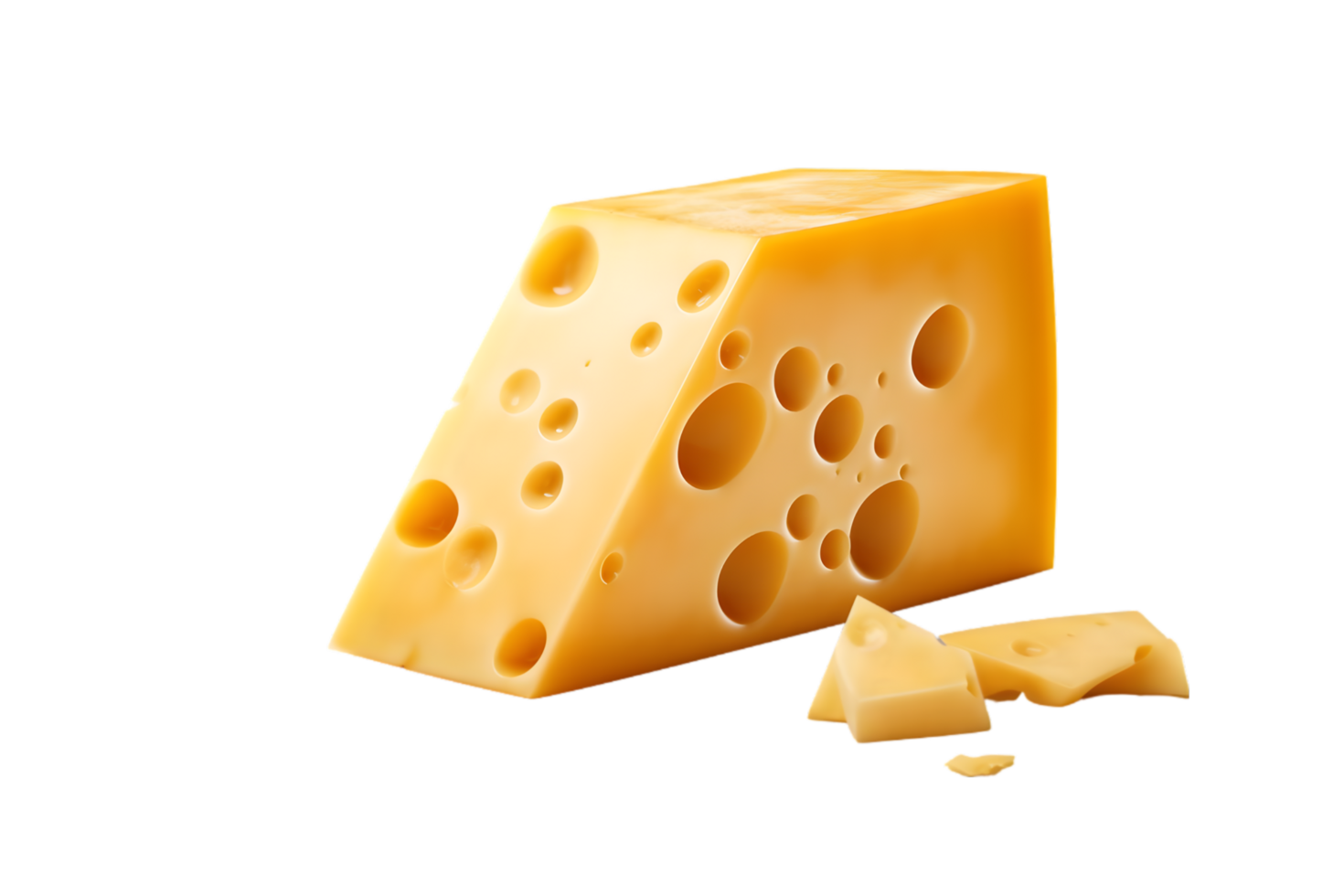 piece of cheese on transparent background png