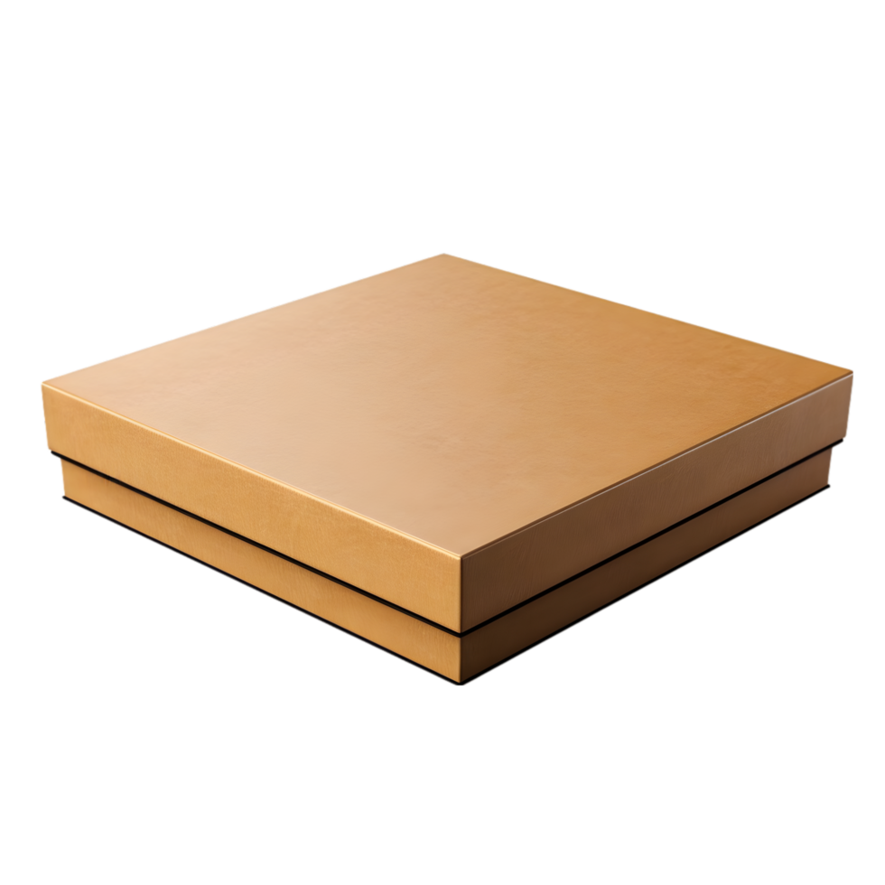 Cardboard box on transparent background png