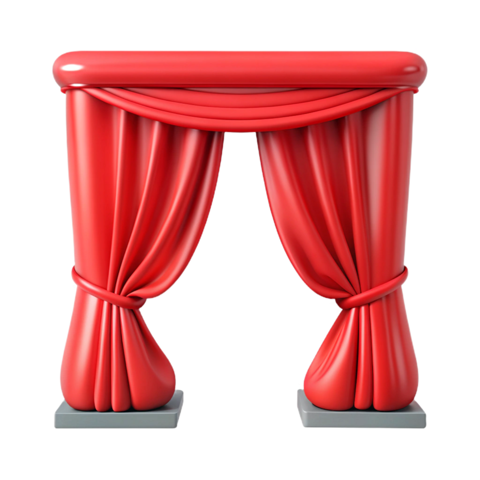 Red Curtain 3d Item png