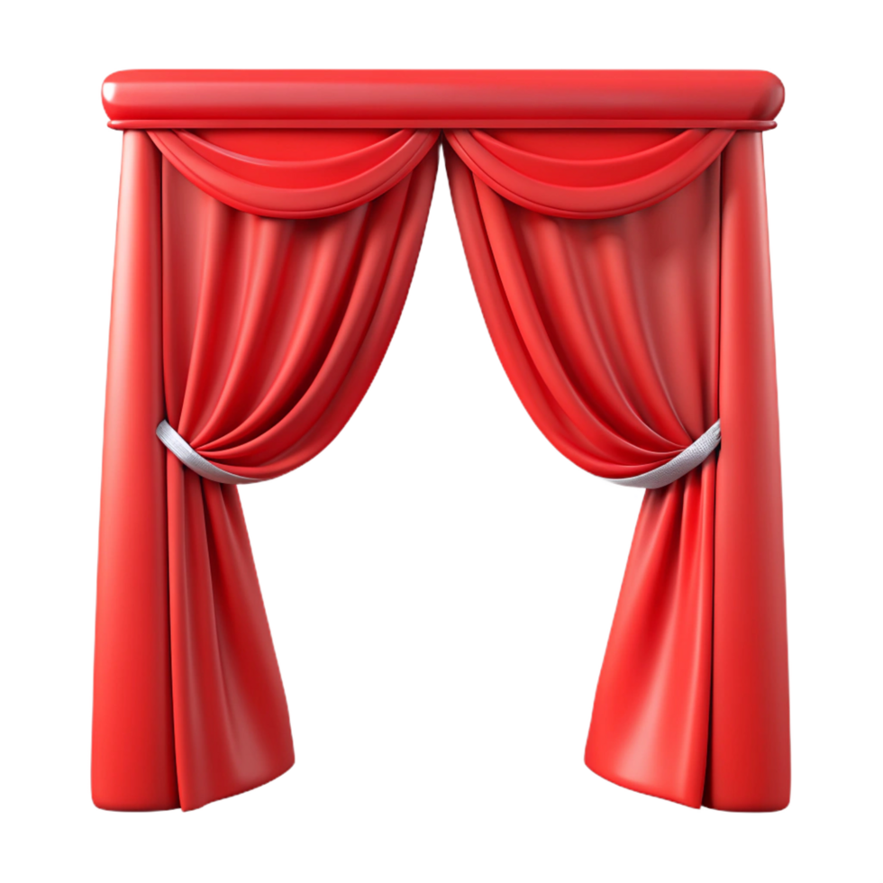 Red Curtain 3d Image png