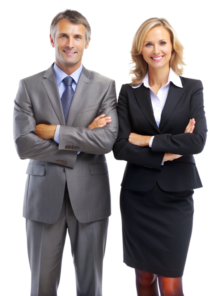 Business Men and Women Realistic Photo png