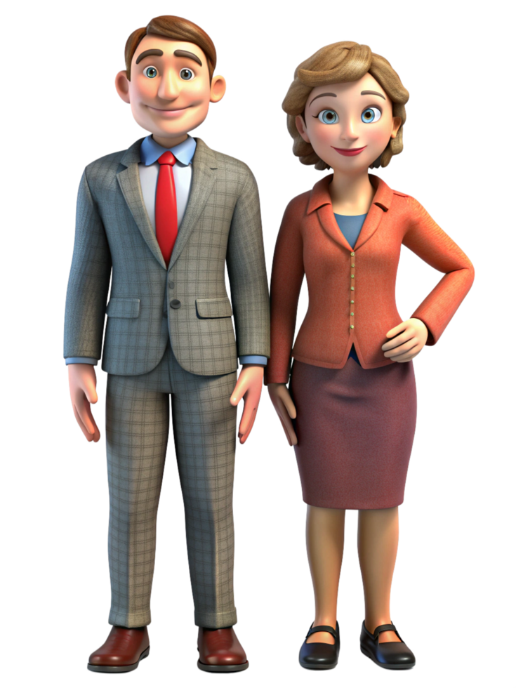 Business Men and Women 3d Style png