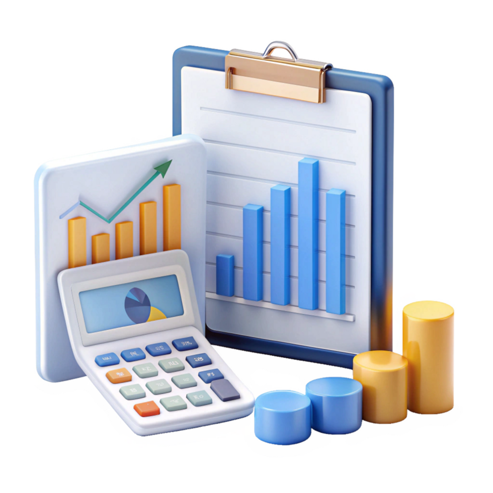 Accounting Concept 3d Asset png