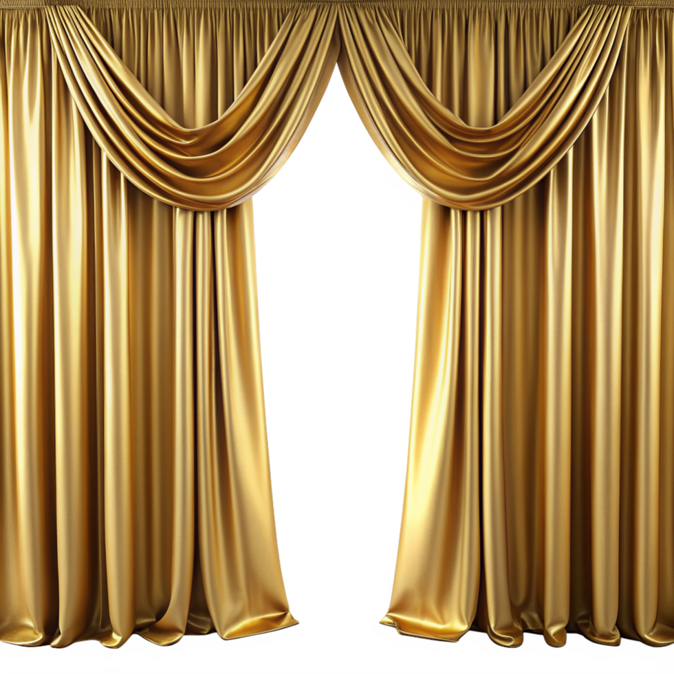 Luxury Gold Curtain Concept png