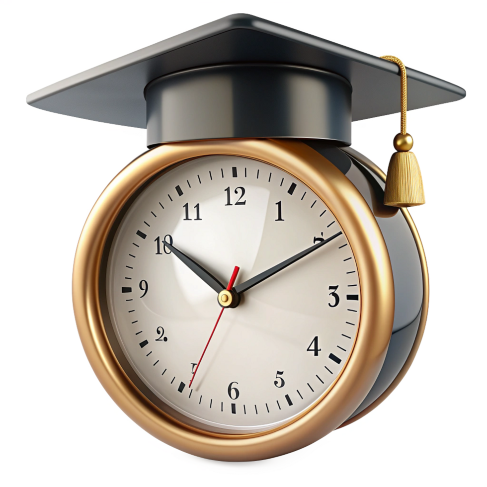 Scholar Clock Render png