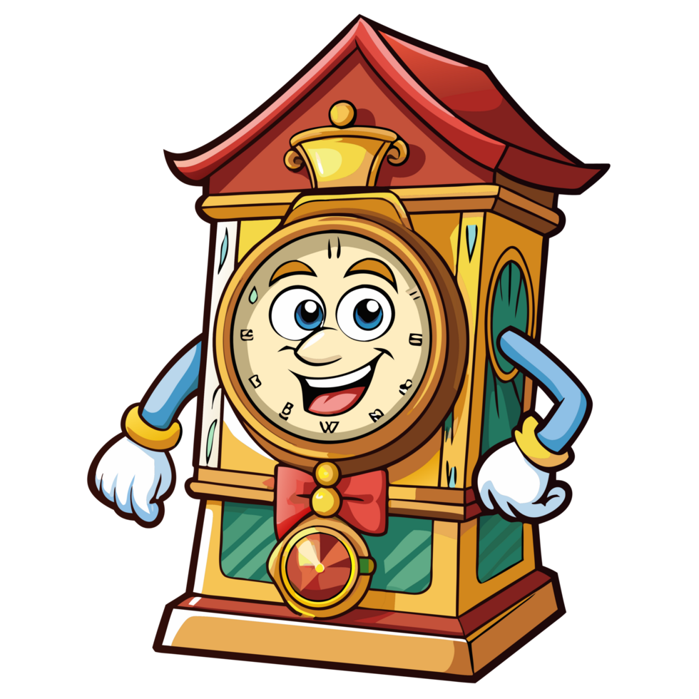 Scholar Clock Cartoon Image png