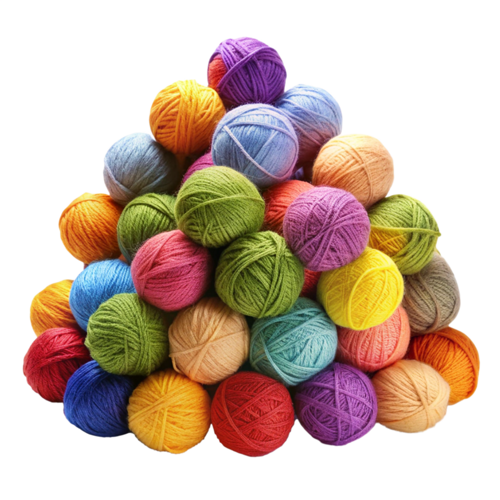 Heap of Yarns Balls Realistic png