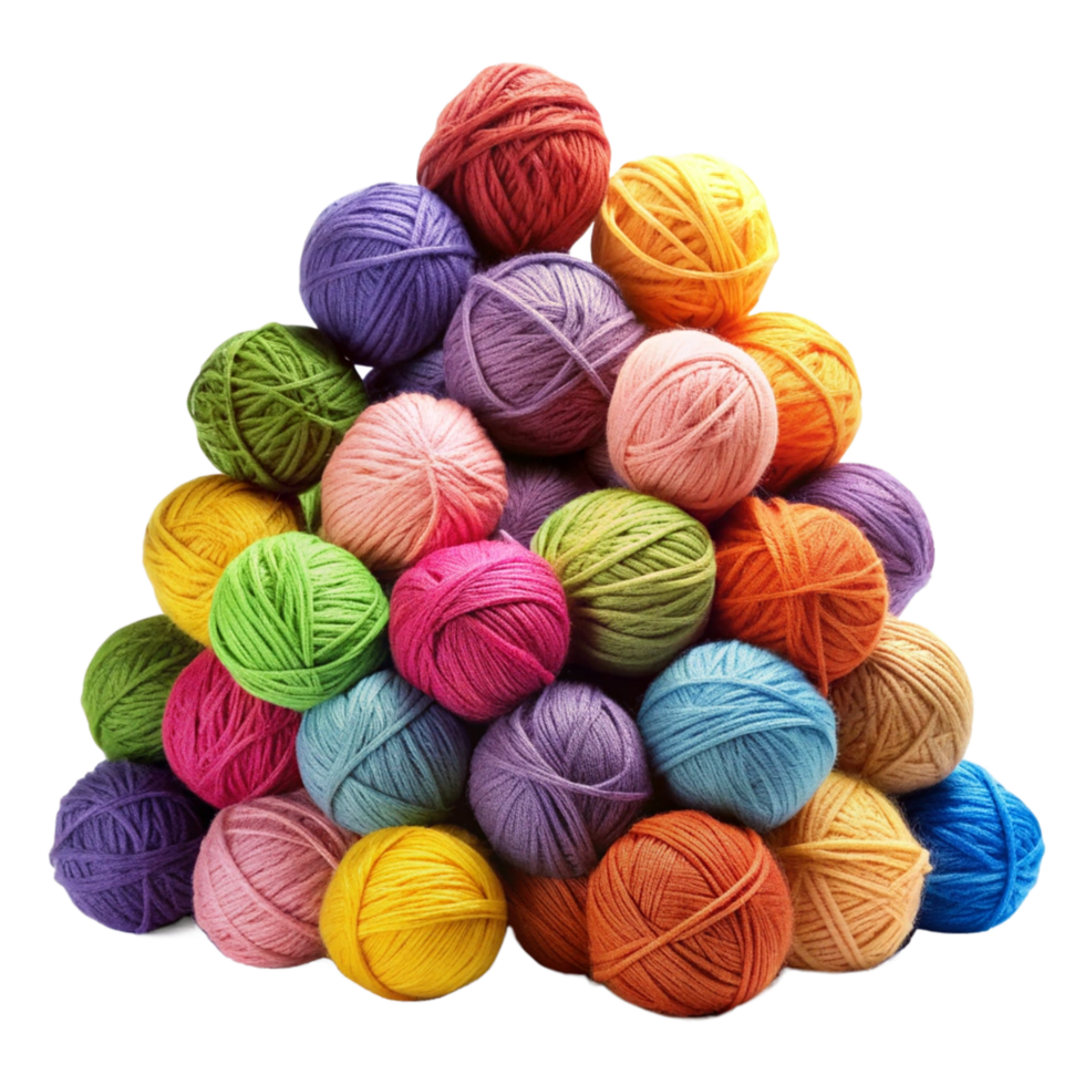 Heap of Yarns Balls Concept png
