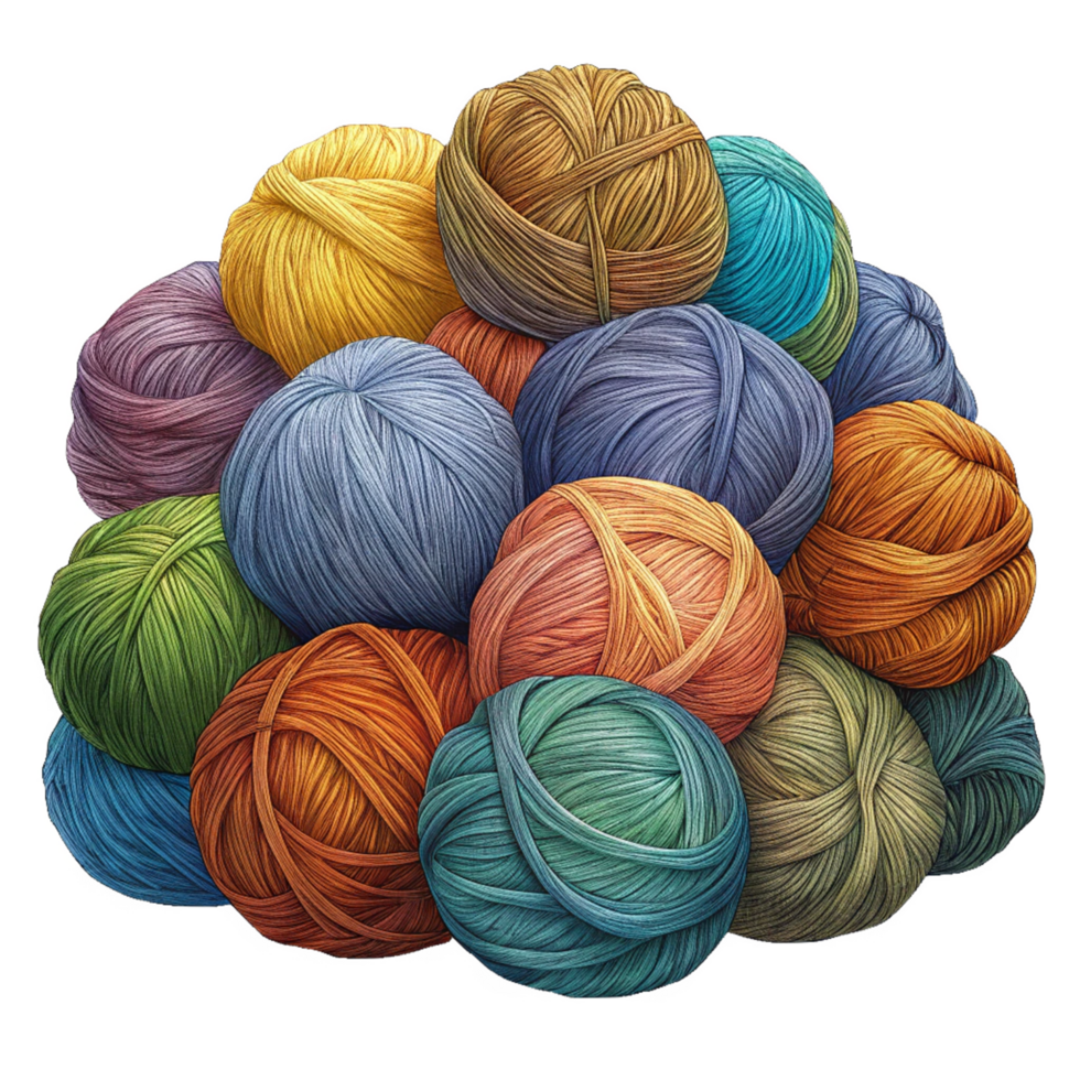 Heap of Yarn Balls Concept png
