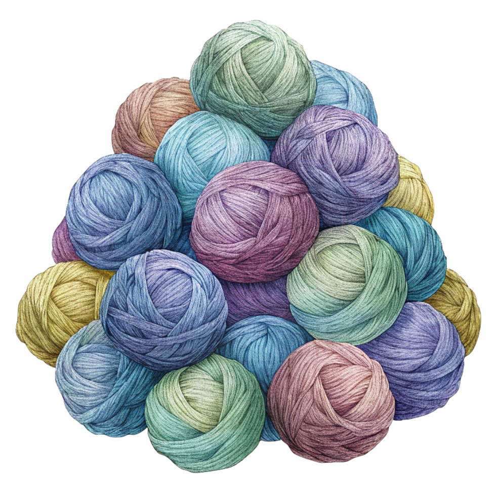 Heap of Yarn Balls Object png