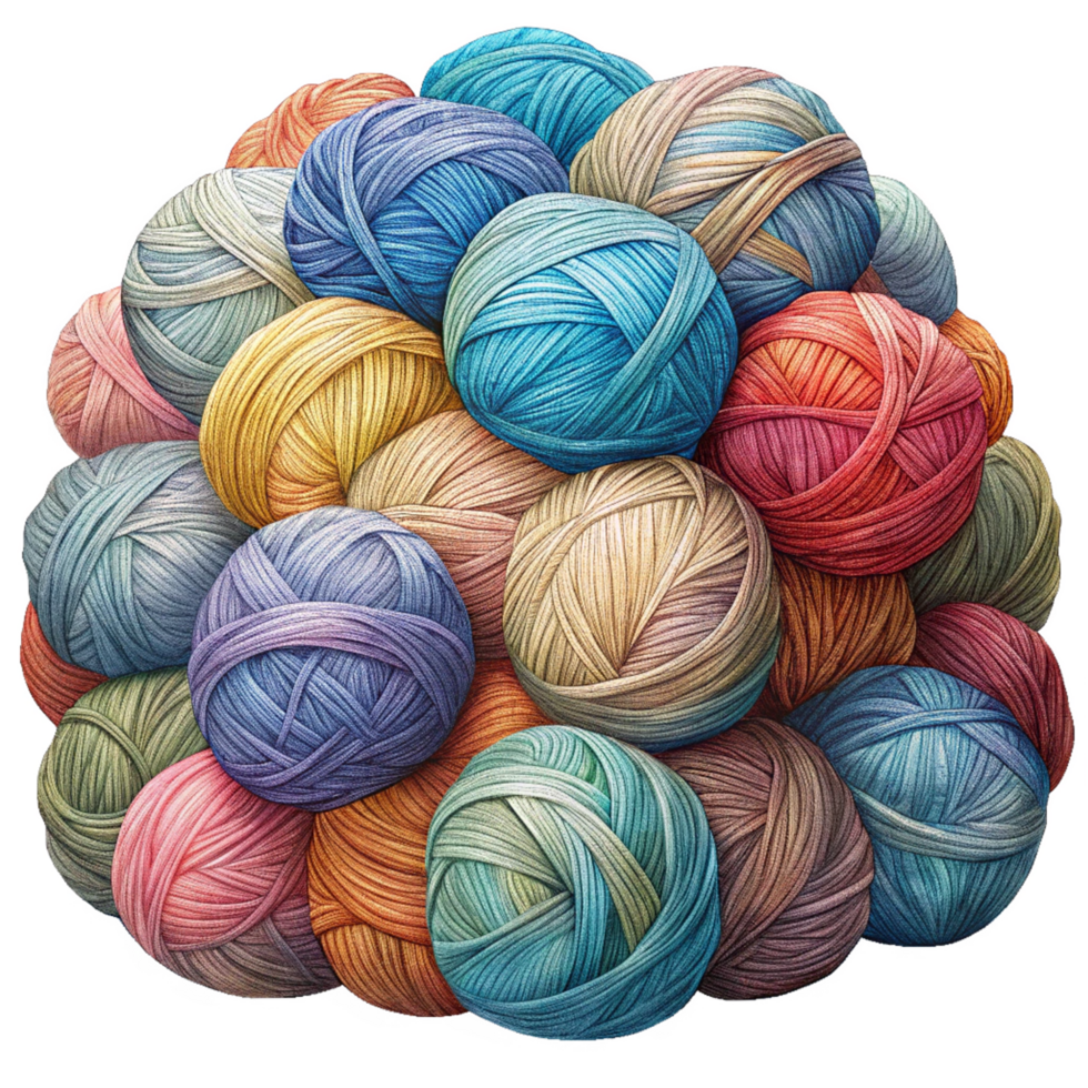 Heap of Yarn Balls Image png