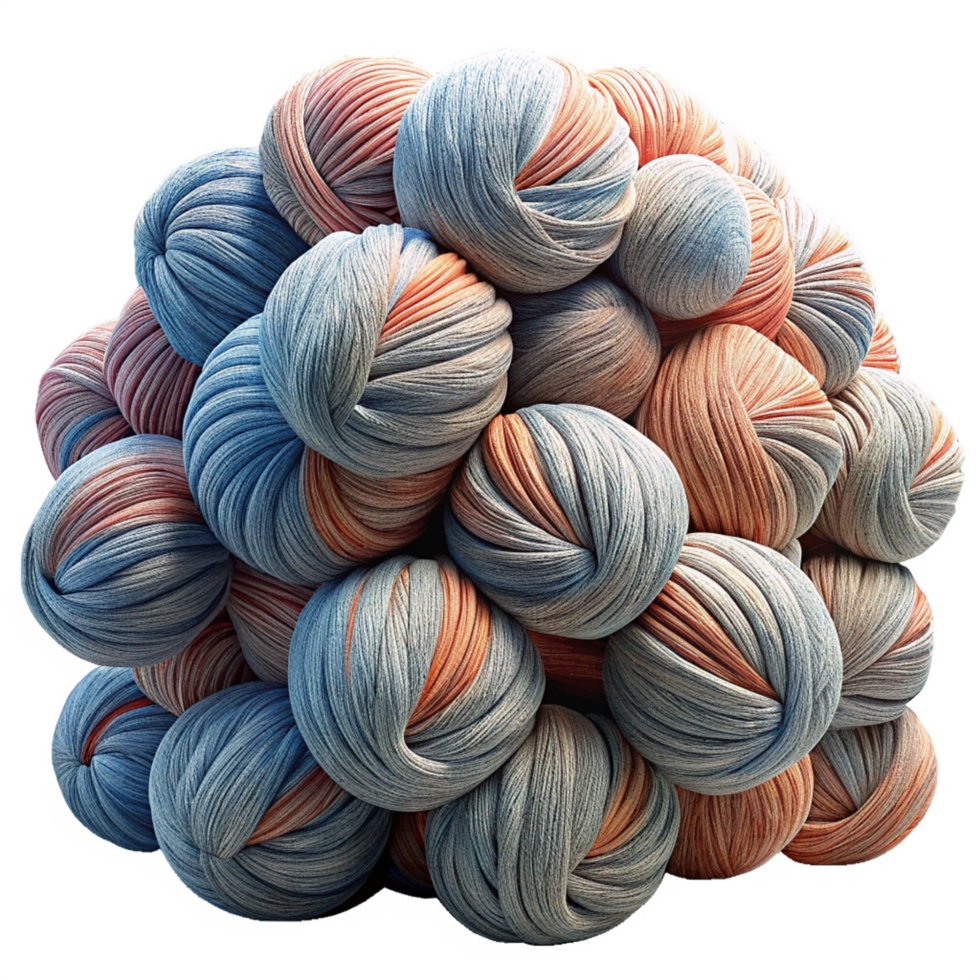 Heap of Yarns Balls 3d Image png