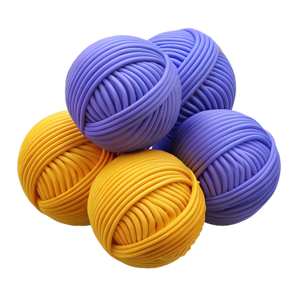 Heap of Yarn Balls 3d Clip png