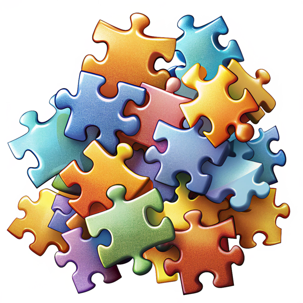 Heap of Puzzle Pieces Clip png