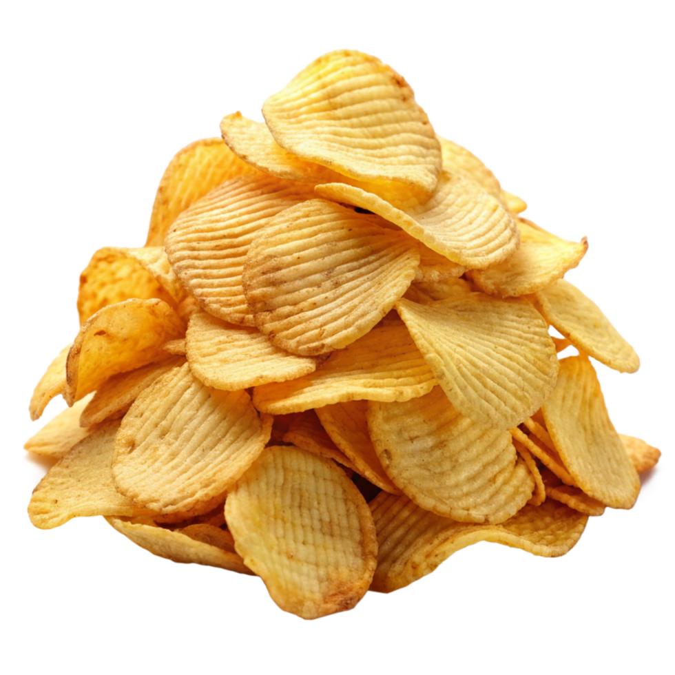 Heap of Potato Chips Concept png
