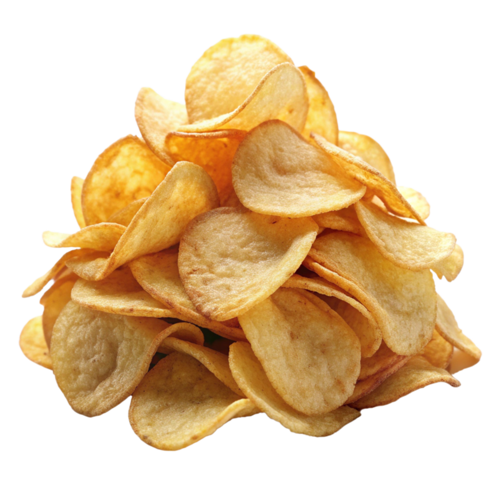 Heap of Potato Chips Render png