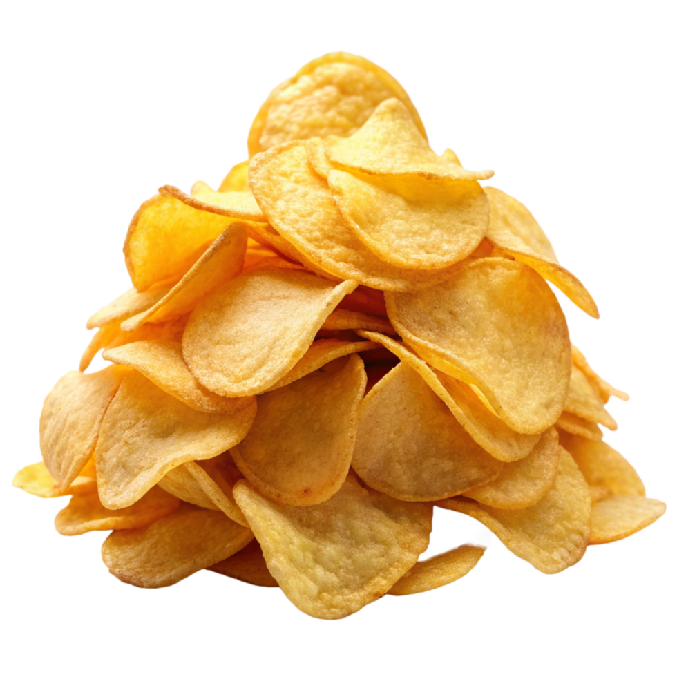 Heap of Potato Chips Graphic png