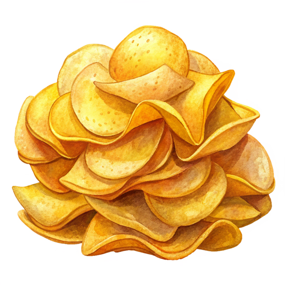 Heap of Potato Chips Artwork png