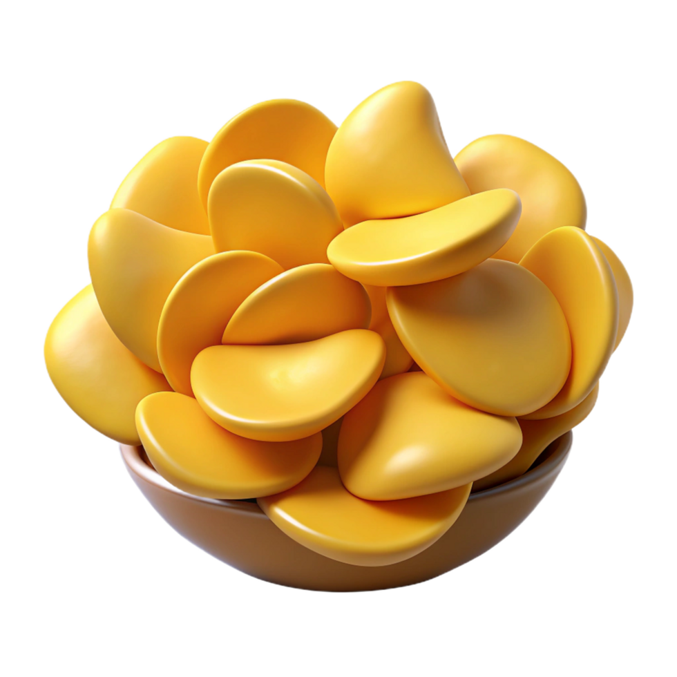 Heap of Potato Chips 3d Clip png
