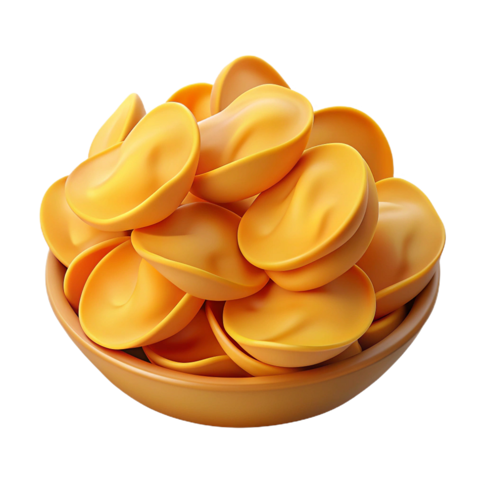 Heap of Potato Chips 3d Concept png