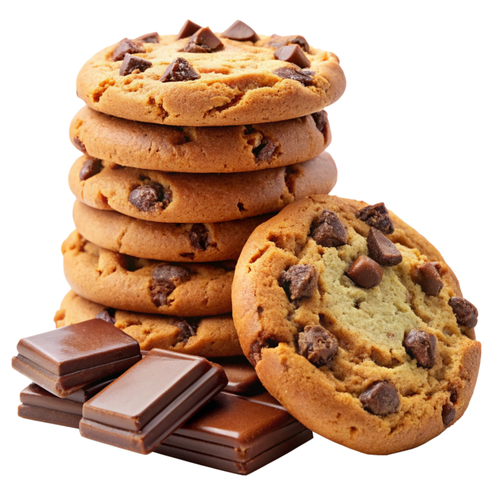 Heap of Cookies and Chocolate Realistic Artwork png
