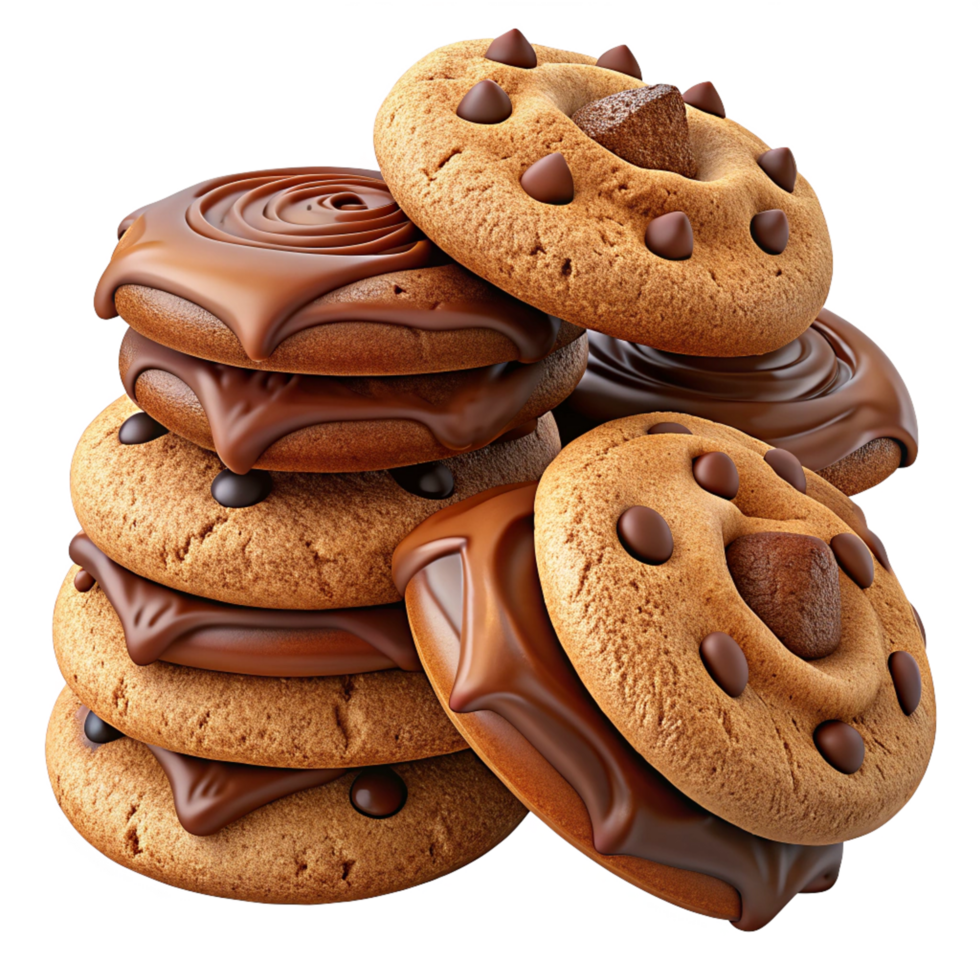 Heap of Cookies and Chocolates Style png