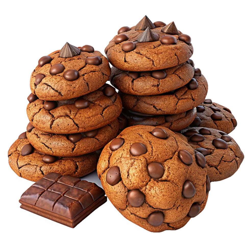 Heap of Cookies and Chocolates Concept png