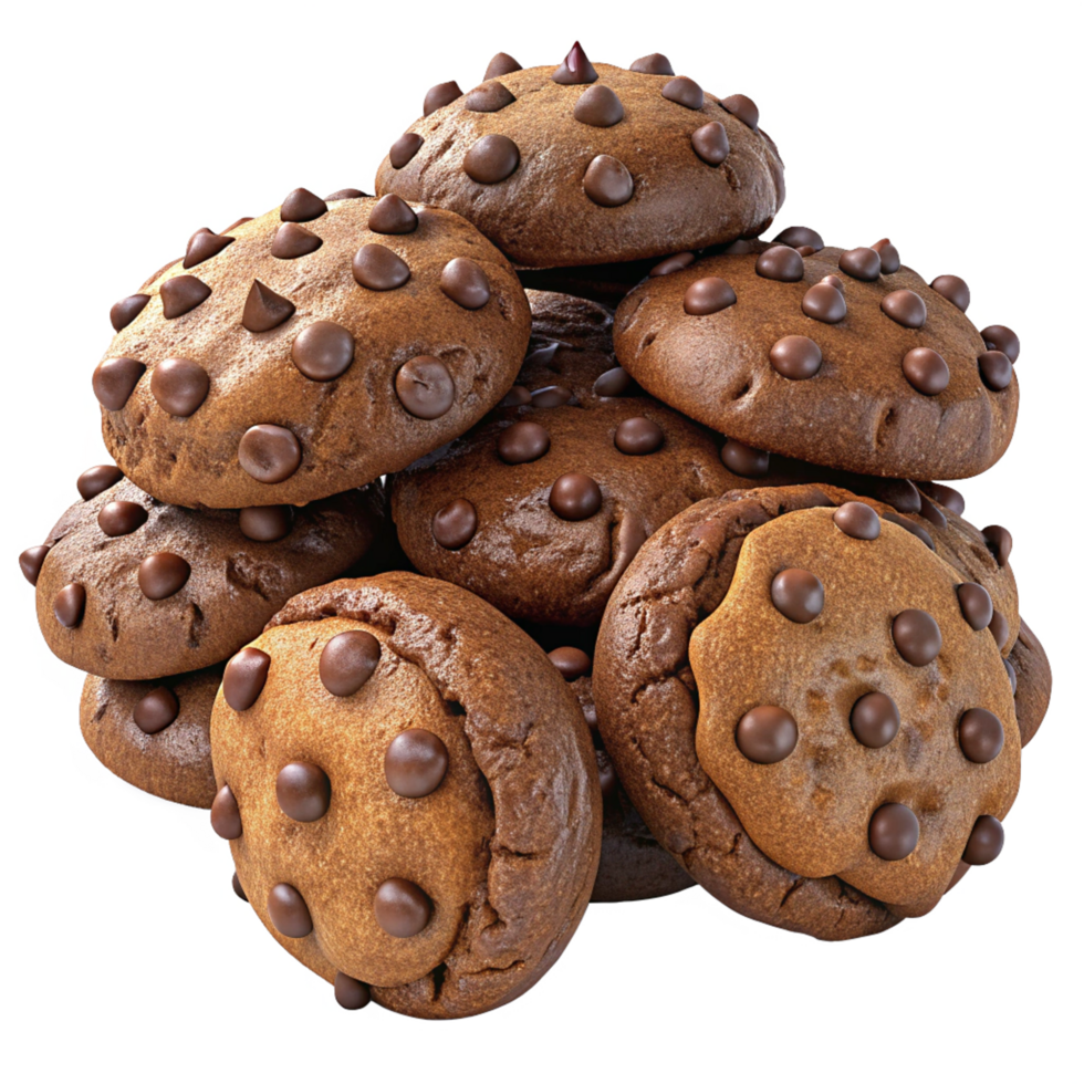 Heap of Cookies and Chocolates Graphic png