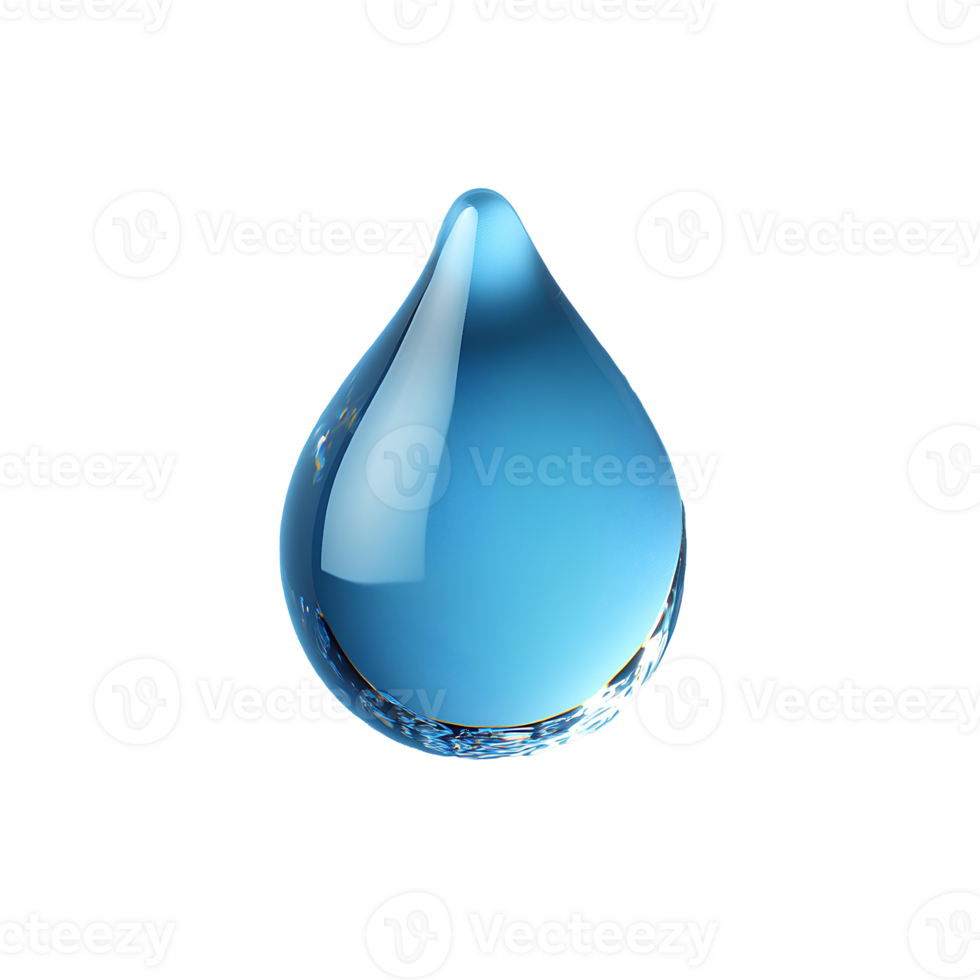 drop of water. Blue water drop top view. Water drop for skin hydration and skincare concept of organic and plant based ingredients. Water splash for skin hydration png