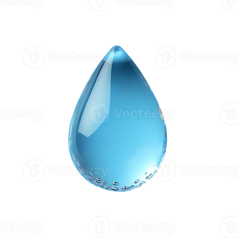 drop of water. Blue water drop top view. Water drop for skin hydration and skincare concept of organic and plant based ingredients. Water splash for skin hydration png