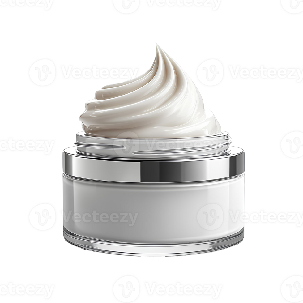 Jar of facial cream . facial skincare cream full of antioxidants and barrier boosting ingredients such as retinol, hyaluronic acid, vitamin c and glycerin. cream for face png