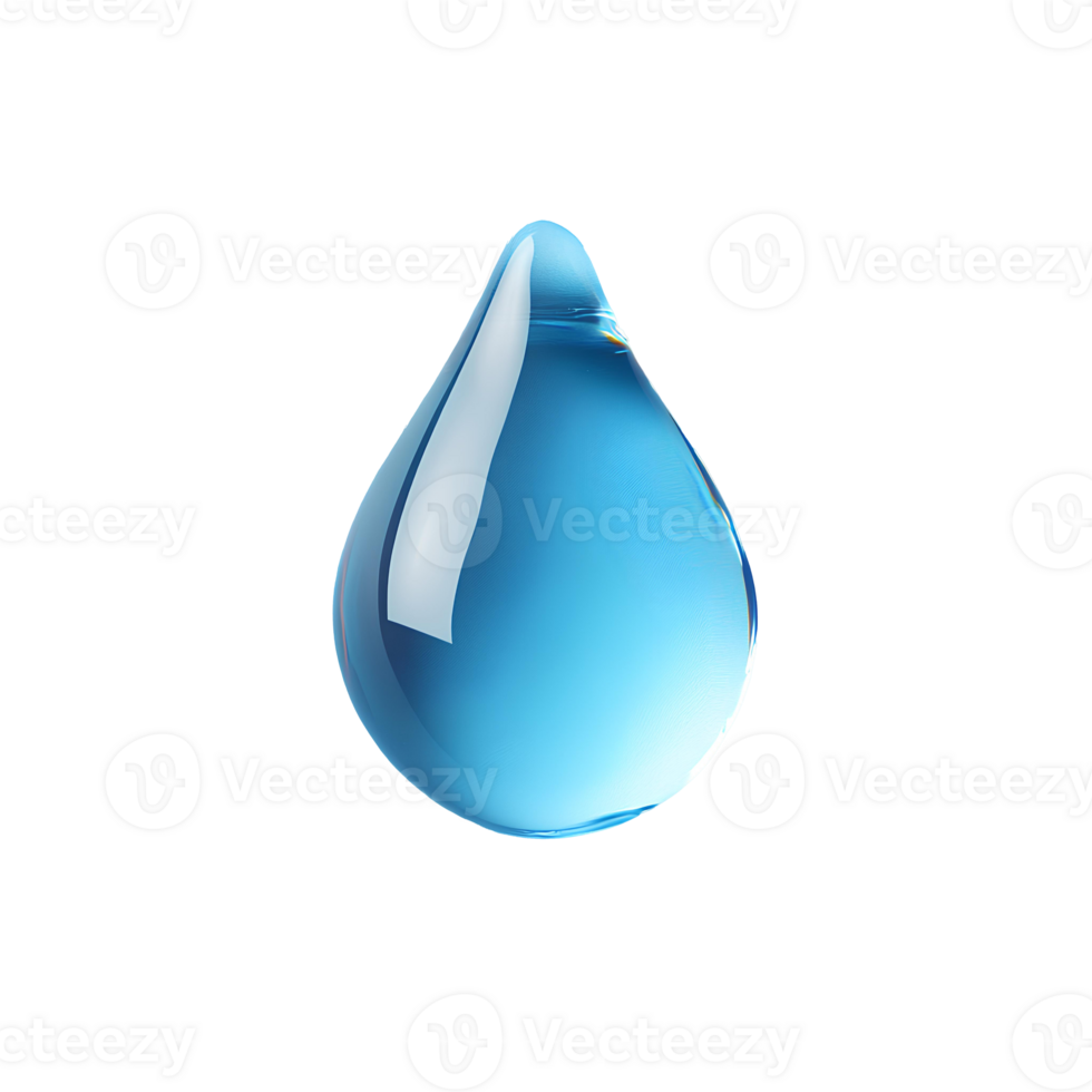 drop of water. Blue water drop top view. Water drop for skin hydration and skincare concept of organic and plant based ingredients. Water splash for skin hydration png