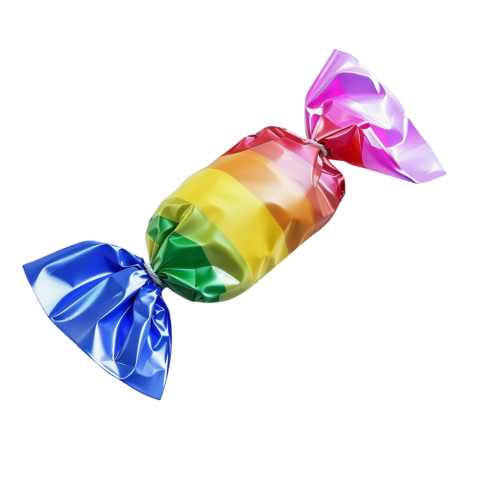 Glittering Foil Candy on See-Through Transparent Background png