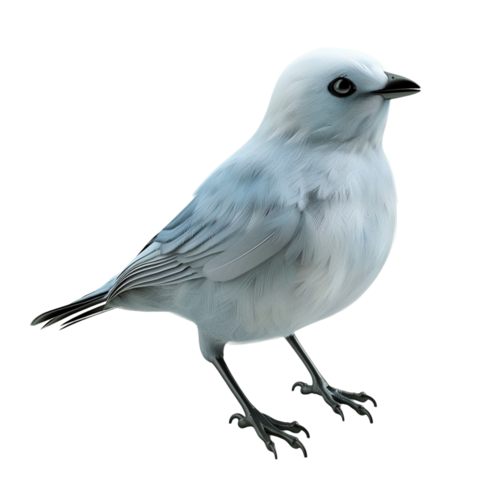 White Bird Illustration with Open Wings Transparent Background. png