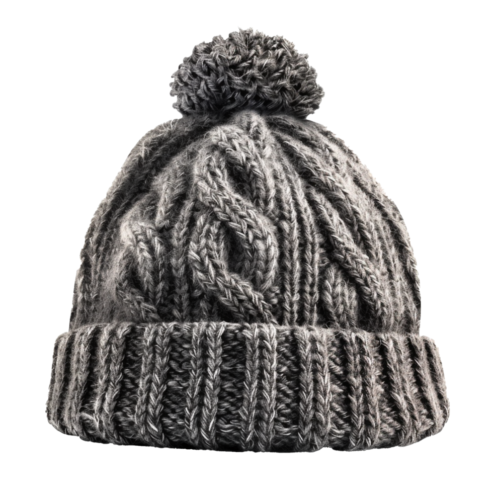 Knitted hat isolated on transparent background png