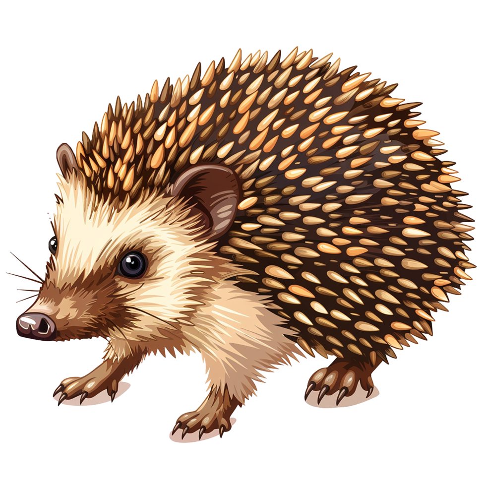Hedgehog animal isolated on transparent background png