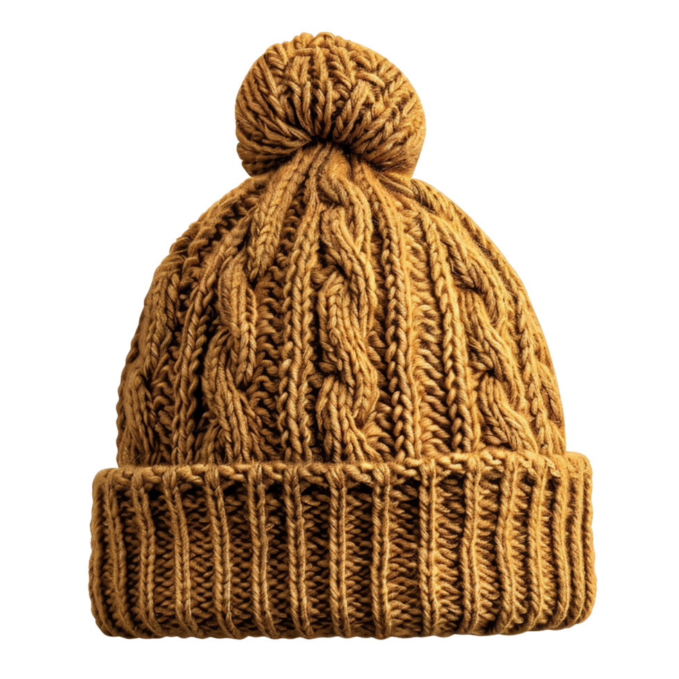 Knitted hat isolated on transparent background png