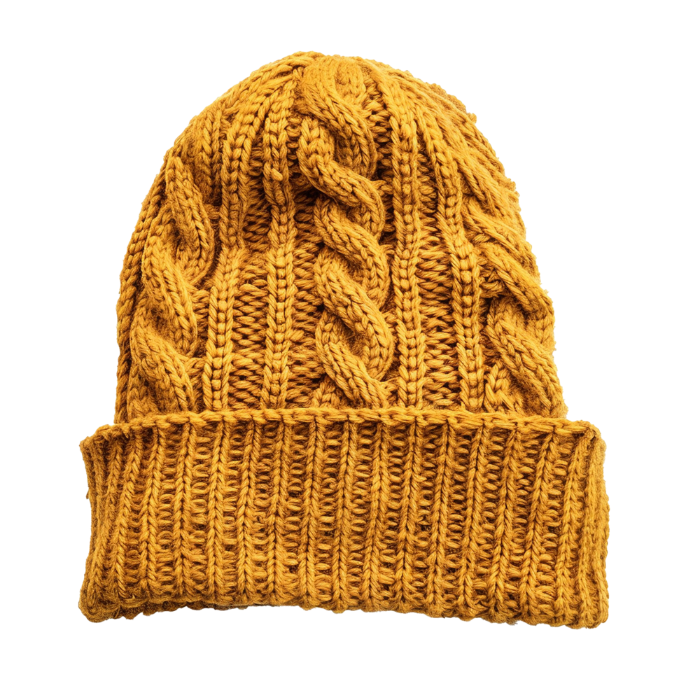 Knitted hat isolated on transparent background png