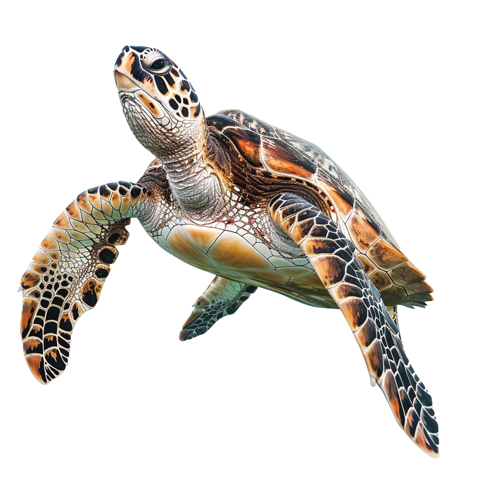 Sea turtle isolated on transparent background png