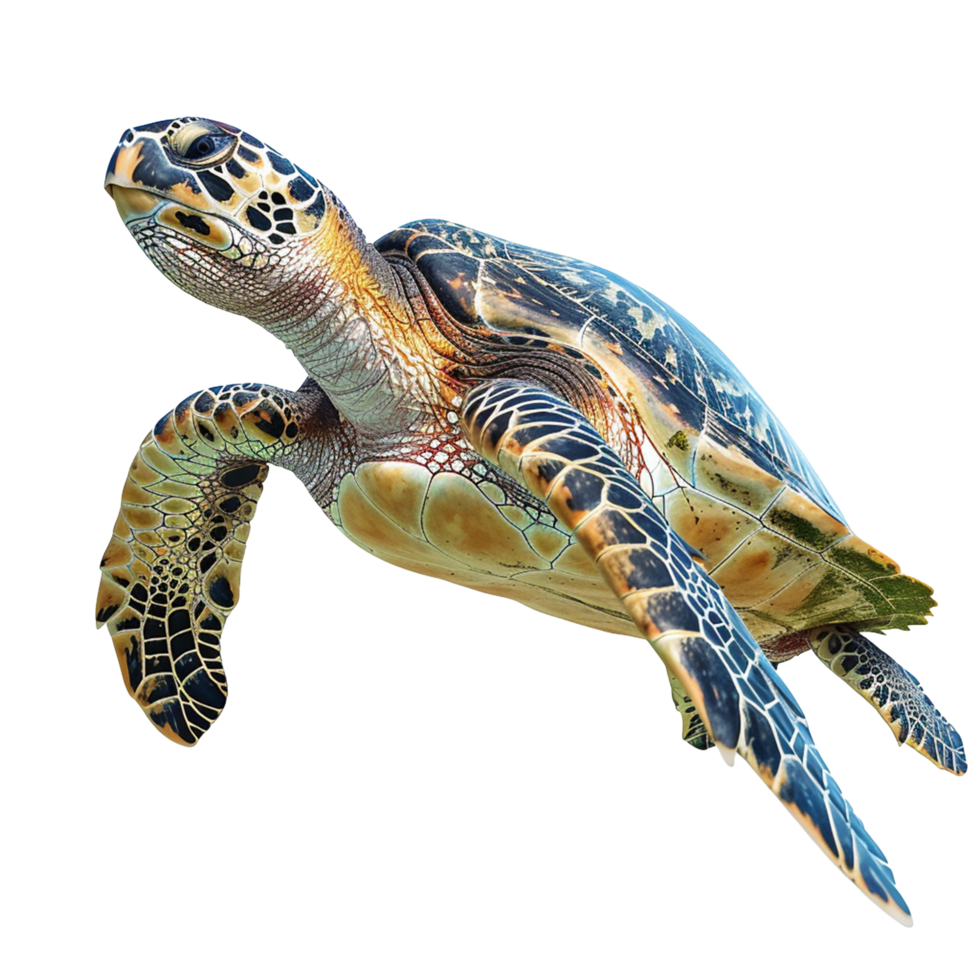 Sea turtle isolated on transparent background png