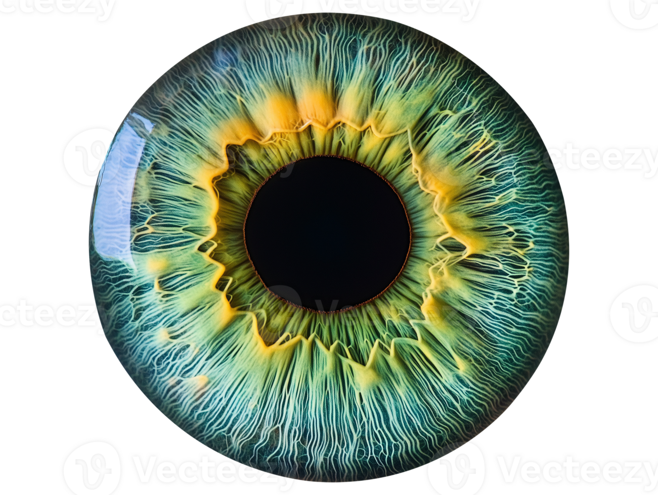 Green eye iris png