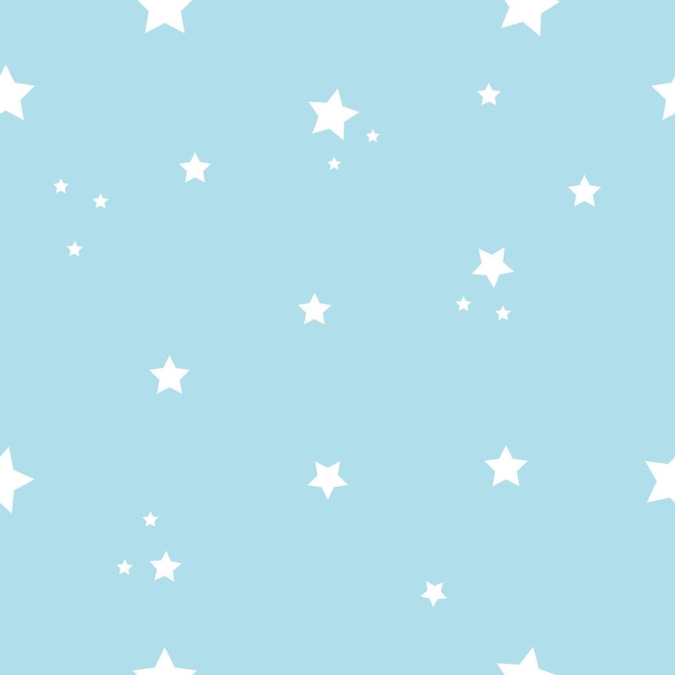 Seamless star pattern, endless texture background vector